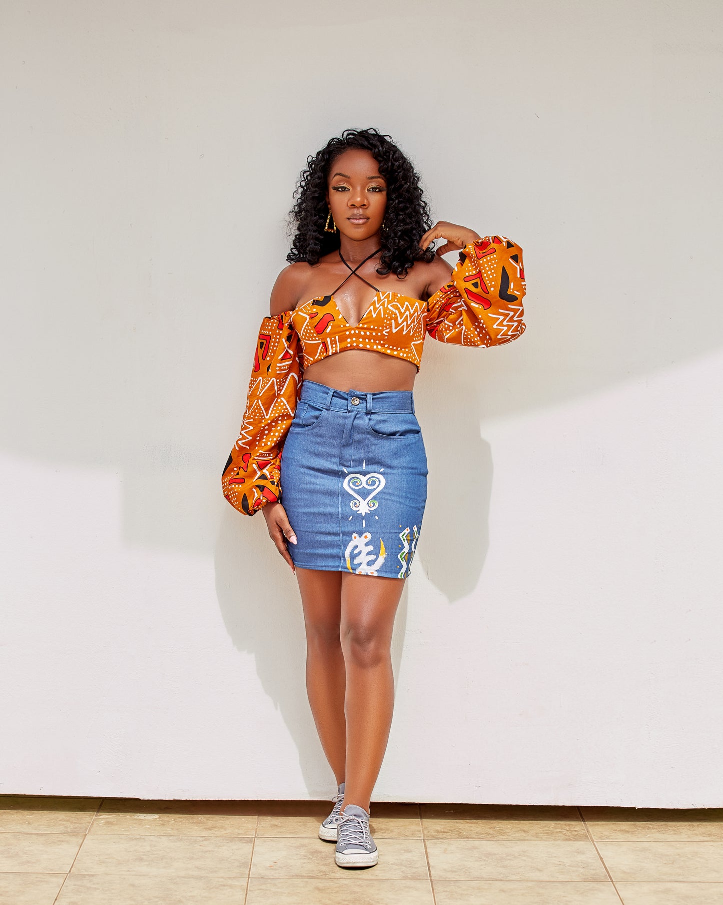 Savanna denim skirt