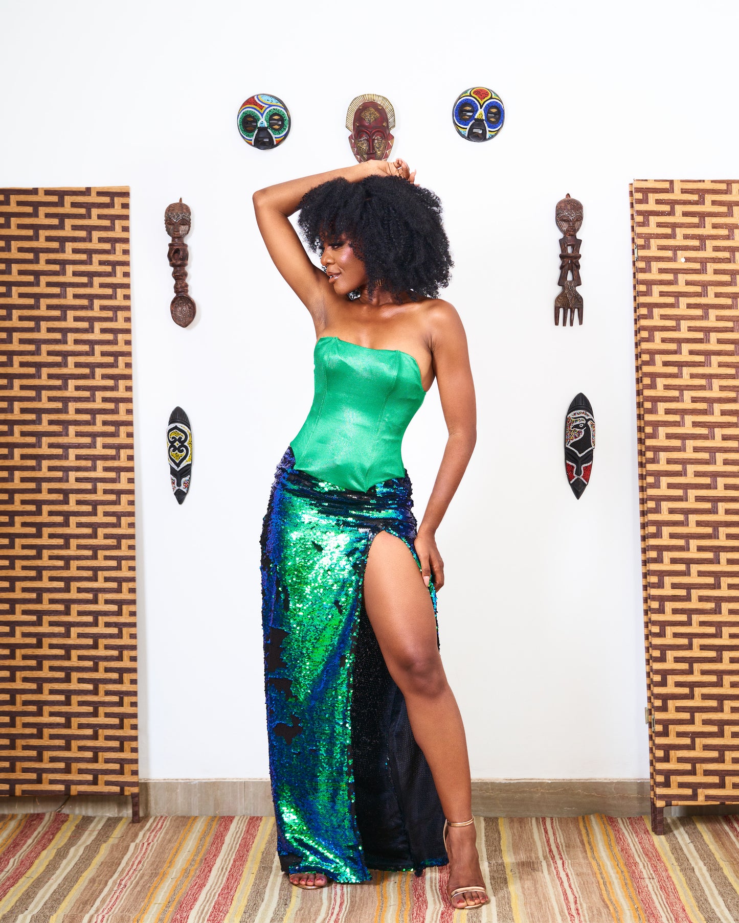 Volta Corset Sequin Set