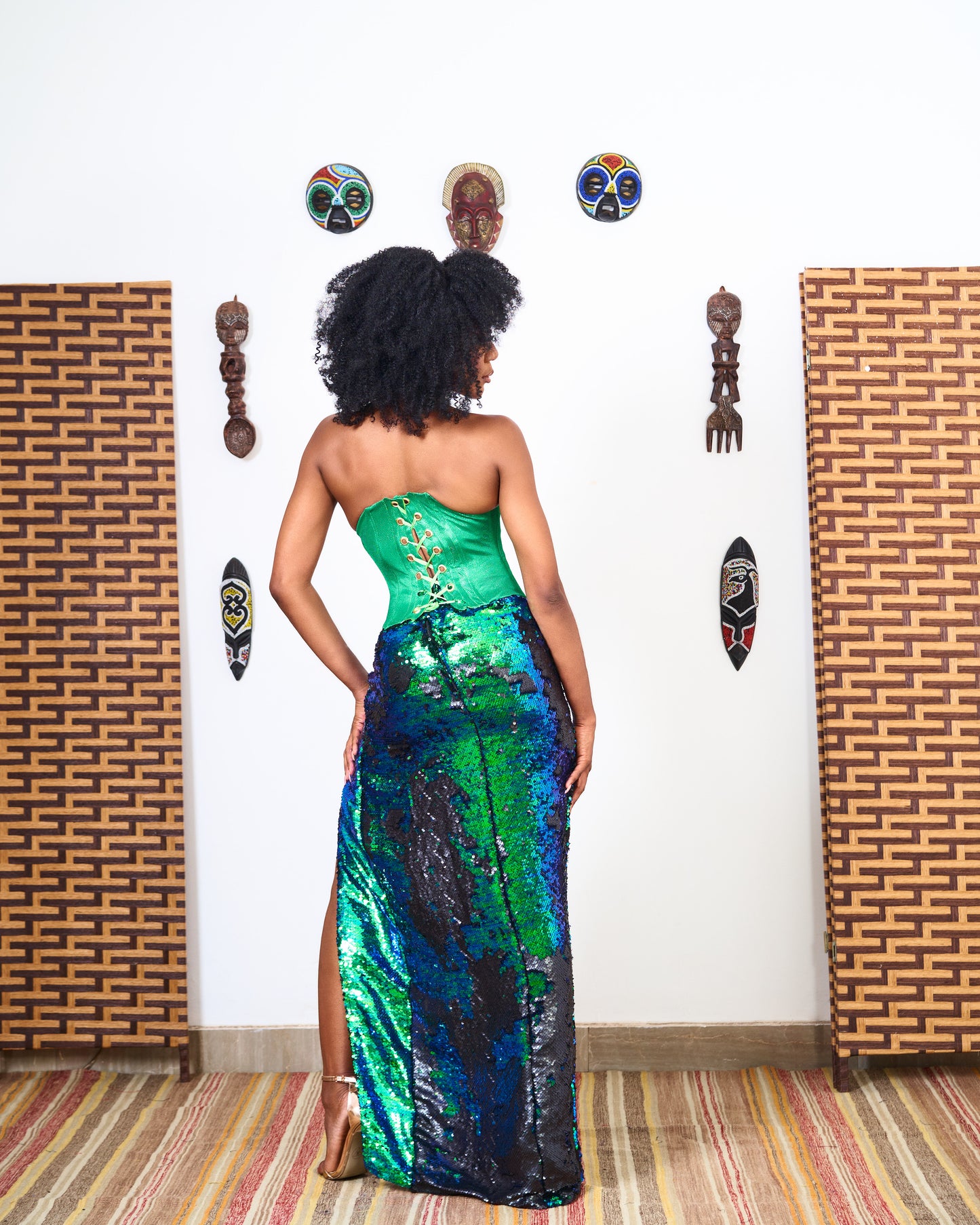 Volta Corset Sequin Set