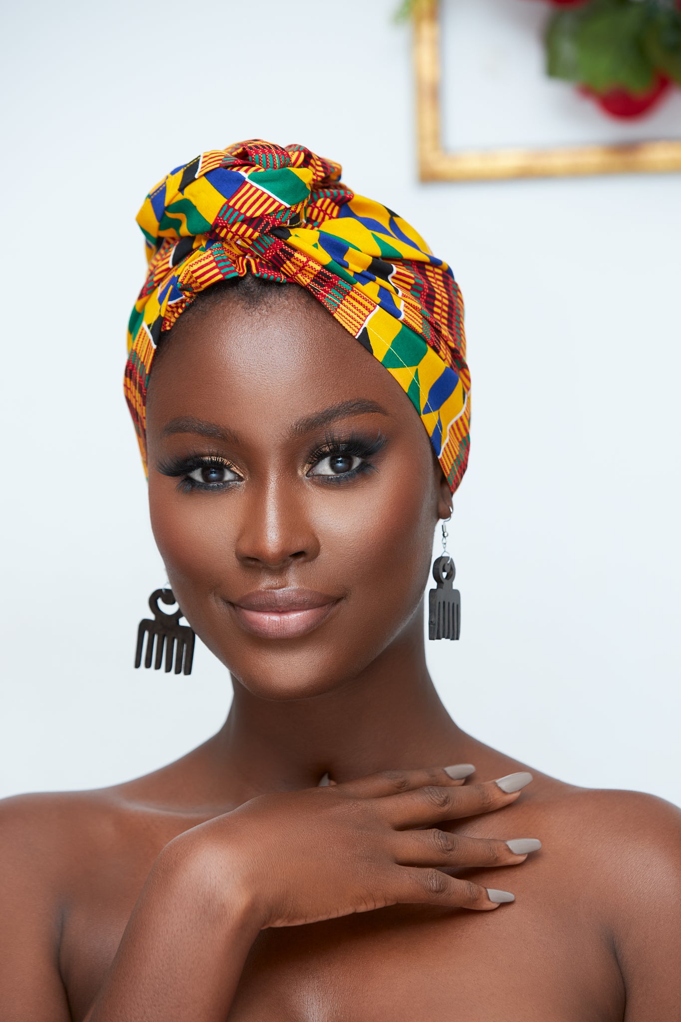 Duafe adinkra earrings