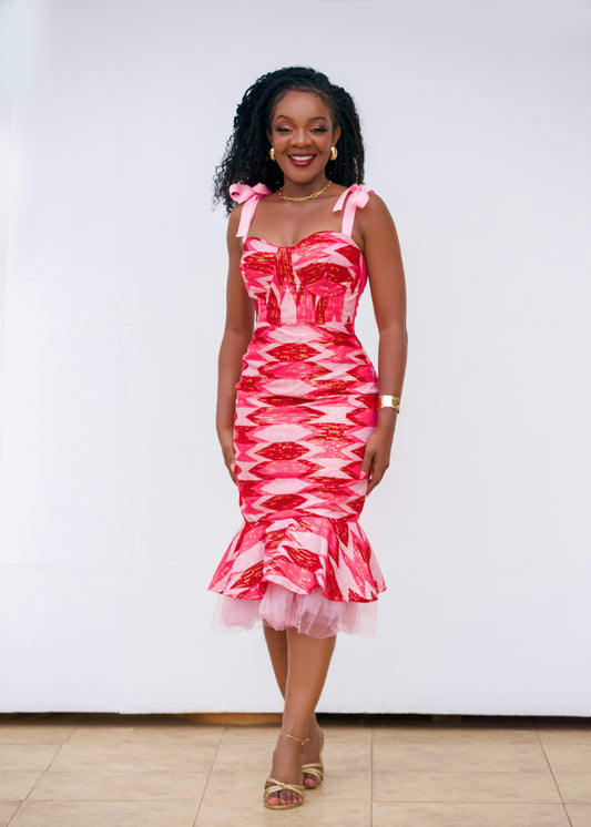 Akwellé kente dress